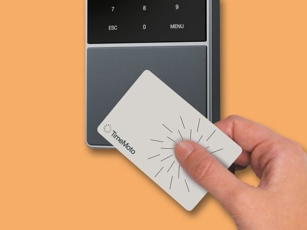 Safescan TM—818 MC, Sort, Chip token, Fingeravrtykk, Passord, Nærhetsaktivert kort, TFT, 8,89 cm (3.5"), 1,2 GHz, 128 MB