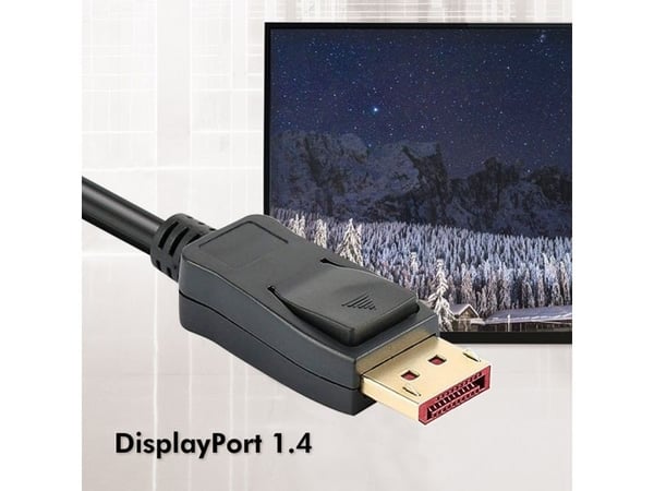 Techly ICOC DSP-A14-050NT, 5 m, DisplayPort, DisplayPort, DisplayPort, Hanstik, Hanstik, 7680 x 4320 pikseliä