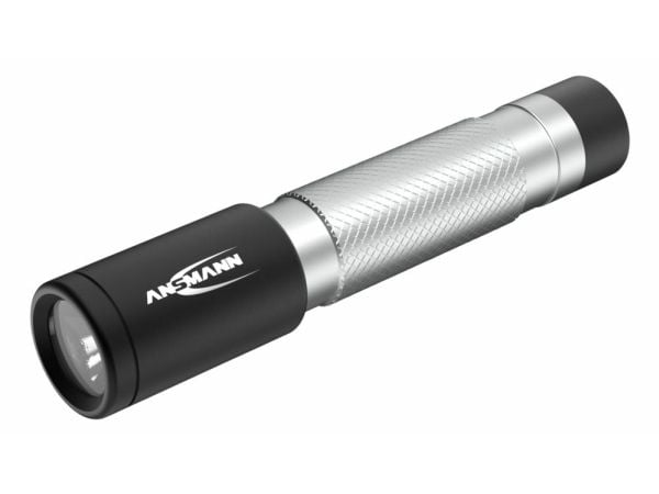 Ansmann 1600-0426, Lommelykt, Sort, Sølv, Aluminium, Knapper, IPX4, -10 - 25 °C