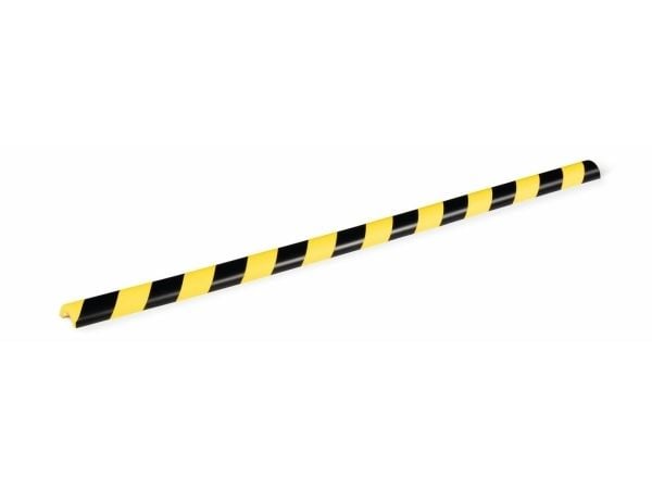 Durable 1115130, Polyuretan (PU), Svart, Gult, Avrundet, 1000 mm, 50 mm, 3 cm