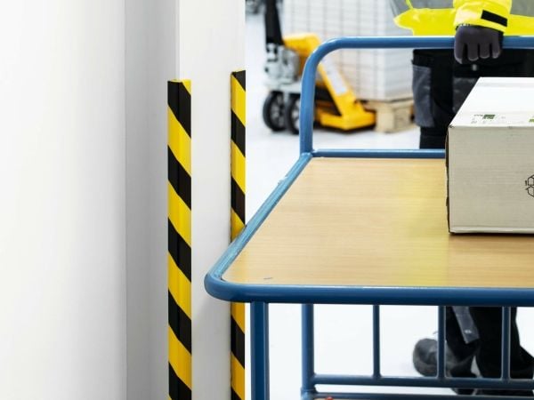 Reunasuoja Durable E8R keltainen/musta - (5 kpl)