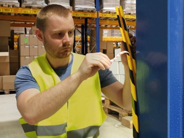 Reunasuoja Durable E8R keltainen/musta - (5 kpl)