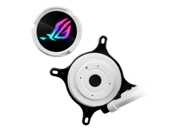 ASUS ROG STRIX LC III 240 ARGB - White Edition - væskekjølesystem for prosessor - Radiatorstørrelse: 240 mm - (for: LGA1700, LGA1200, LGA115x Socke...