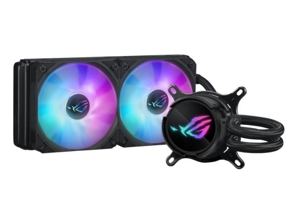 ASUS ROG Strix LC III 240 ARGB all-in-one CPU-nestejäähdytin, jossa on 360 kääntyvä vesilohko Premium ROG ARGB -tuulettimet