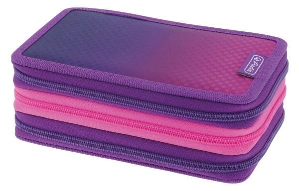 Herlitz TriCase Dip Dye, 31 stk, Rosa, Lilla, Polyester, Monokromatisk, 190 mm, 115 mm