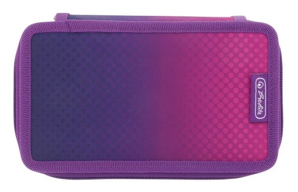 Herlitz TriCase Dip Dye, 31 stk, Rosa, Lilla, Polyester, Monokromatisk, 190 mm, 115 mm