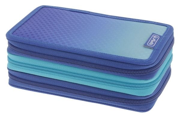 Herlitz - Penal - 31 pieces - polyester - blå, turkis
