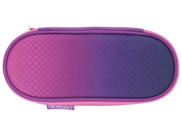 Herlitz Etui Dip Dye, Mykt penal, Polyester, Rosa, Lilla, Monokromatisk, Glidelås, Oppvekst