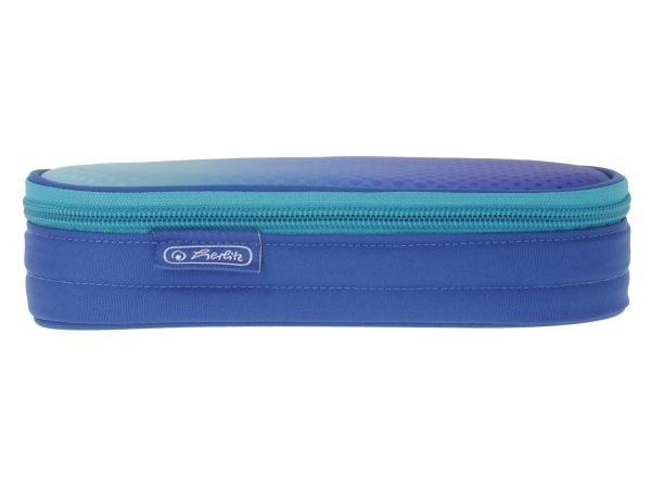 Herlitz Etui Dip Dye, Mykt penal, Polyester, Blå, Turkis, Monokromatisk, Glidelås, Oppvekst