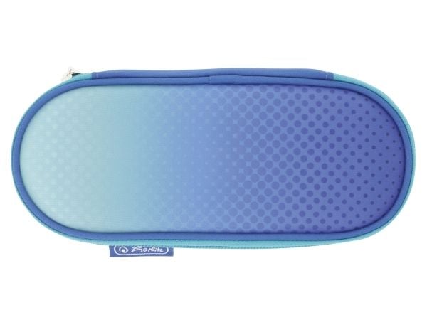 Herlitz Etui Dip Dye, Mykt penal, Polyester, Blå, Turkis, Monokromatisk, Glidelås, Oppvekst