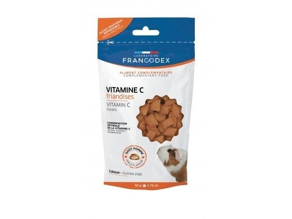 FRANCODEX C-vitamin-godbidder - godbidder til marsvin - 50g