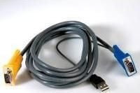 VALUE 11.99.5501, 3 m, Sort, Grå, SPHD-15, USB, HD-15, Hankjønn/hankjønn, 14,99,3223, 14,99,3222