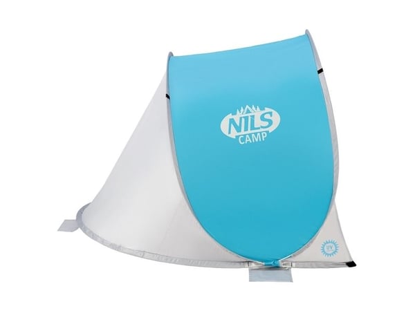 Nils Extreme NC3173 blå-grå telt til strand/plass selvoppslåbart gulv NILS CAMP