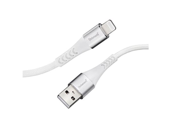 Intenso A315L - Lightning-kabel - USB hann til Lightning hann - 1.5 m - hvit - Rask lading
