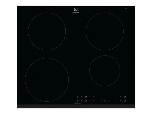 Electrolux HOI630MF - Induktiokeittotaso - 4 levyä - Niche - leveys: 56 cm - syvyys: 49 cm - kulmikkaalla etuosalla - musta