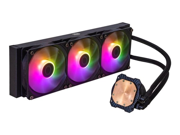 Cooler Master MasterLiquid 360L Core ARGB White, Nestejäähdytyspakkaus, 12 cm, 650 RPM, 1750 RPM, 27,2 dB, 71,93 cfm