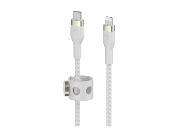 Belkin CAA011BT3MWH, 3 m, USB C, USB C/Lightning, Uros, Uros, Valkoinen