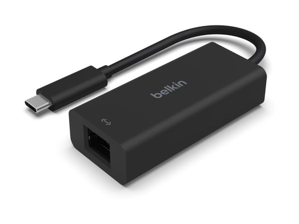 Belkin CONNECT - Nettverksadapter - USB-C - 10M/100M/1G/2,5 Gigabit Ethernet - svart