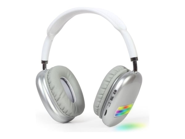 GMB Audio BHP-LED-02-MX - Hodetelefoner med mikrofon - full størrelse - Bluetooth - trådløs, kablet - 3,5 mm jakk