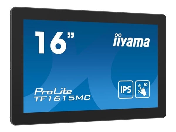iiyama ProLite TF1615MC-B1 - LED-skärm - 15.6" - öppen ram - pekskärm - 1920 x 1080 Full HD (1080p) - IPS - 450 cd/m² - 1000:1 - 25 ms - HDMI, VGA,...