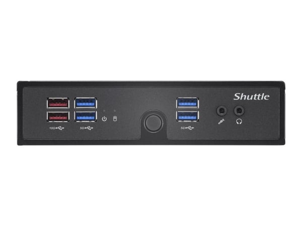 Shuttle XPC slim DS50U7 - Barebone - Slim-PC 1 x Core i7 1355U / inntil 5 GHz ULV - RAM 0 GB - Intel Iris Xe Graphics - Gigabit Ethernet - svart