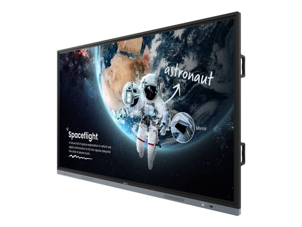 BenQ Board Master RM7504 - 75" Diagonalklasse RM04 Series LED-bakgrunnsbelyst LCD-skjerm - utdannelse - med innebygd interaktiv tusjtavle, berøring...