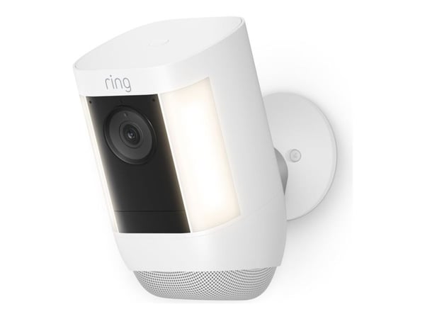 Ring Spotlight Cam Pro Battery - Nettverksovervåkingskamera - utendørs - værbestandig - farge (Dag og natt) - 1080p - lyd - trådløs - Wi-Fi