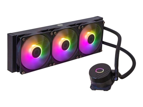 Cooler Master MasterLiquid 360L Core ARGB White, Nestejäähdytyspakkaus, 12 cm, 650 RPM, 1750 RPM, 27,2 dB, 71,93 cfm