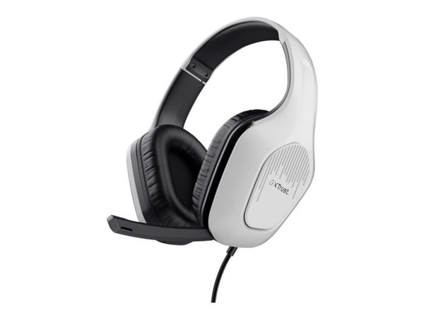 Trust GXT 415PS Zirox - Hodesett - full størrelse - kablet - 3,5 mm jakk - hvit