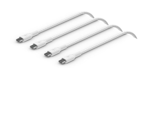 Belkin BoostCharge - USB-kabel - USB-C (hann) til USB-C (hann) - USB 2.0 - 2 m - hvit