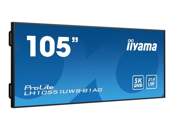 iiyama ProLite LH10551UWS-B1AG - 105" Diagonalklasse (104.7" synlig) LED-bakgrunnsbelyst LCD-skjerm - intelligent skilting - 5K UHD (2160p) 5120 x ...