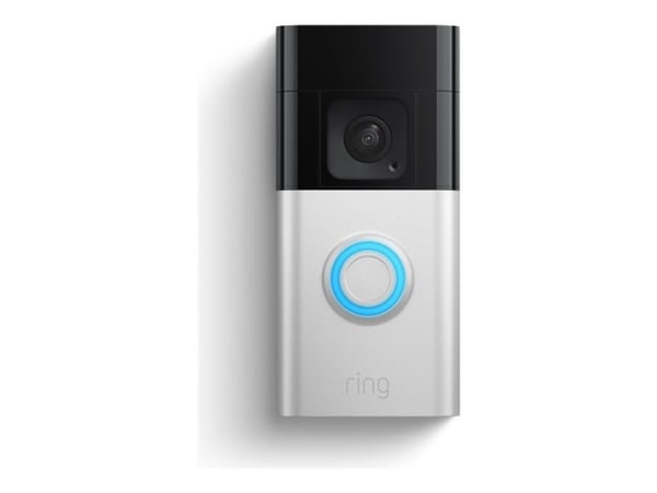 Ring Video Doorbell Plus - Smart dörrklocka - med kamera - trådlös - 802.11b/g/n - 2.4 Ghz - satinnickel