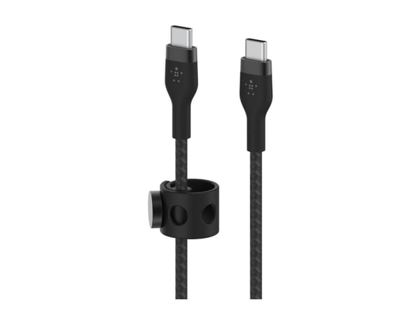 Belkin BOOST?CHARGE PRO Flex, 3 m, USB C, USB C, USB 2.0, Musta