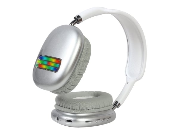 GMB Audio BHP-LED-02-MX - Hodetelefoner med mikrofon - full størrelse - Bluetooth - trådløs, kablet - 3,5 mm jakk