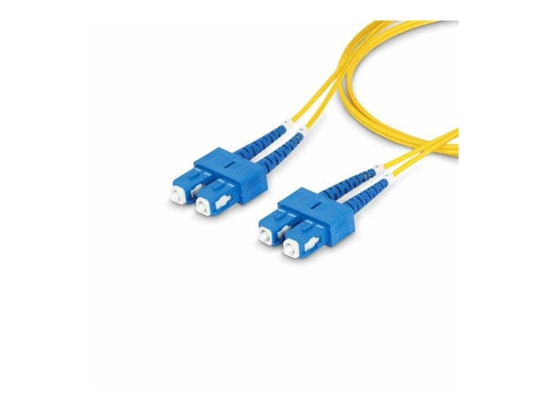 Startech 30m (98.4ft) SC to SC (UPC) OS2 Single Mode Duplex Fiber Optic Cable, 9/125µm, Laser Optimized, 40G/100G Zipcord, Bend Insensitive, Low In...