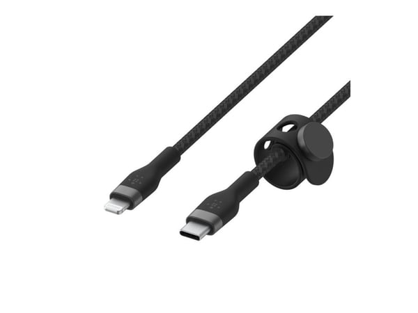 Belkin BoostCharge - Lightning-kaapeli - USB-C uros - Lightning uros - 2 m - musta