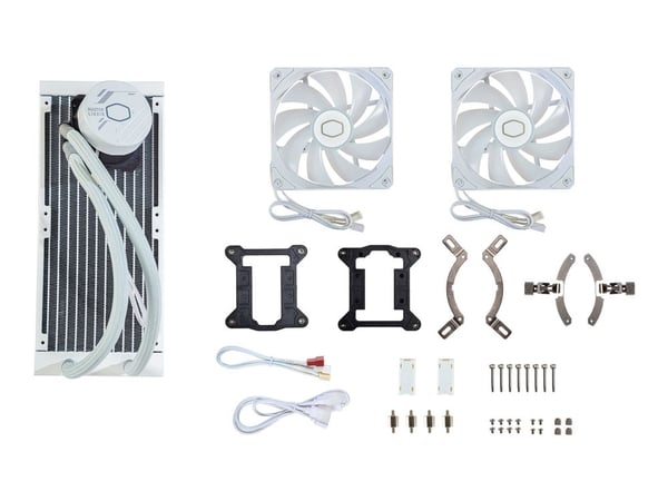 Cooler Master MasterLiquid Lite 240L Core ARGB - Prosessorin nestejäähdytysjärjestelmä - Jäähdyttimen koko: 240 mm - (seuraaville: LGA1156, AM2, AM...