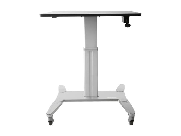 StarTech.com Mobile Standing Desk, Portable Sit Stand Ergonomic Height Adjustable Cart on Wheels, Rolling Computer/Laptop Workstation Table w/ Lock...