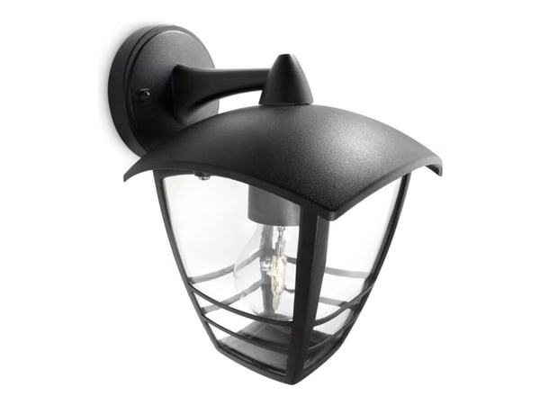 Philips myGarden Creek - Vegglampe - 1 sokkel - E27 - lanterne - svart
