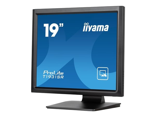 iiyama ProLite T1931SR-B1S - LCD-skärm - 19" - pekskärm - 1280 x 1024 @ 75 Hz - IPS - 250 cd/m² - 1000:1 - 14 ms - HDMI, VGA, DisplayPort - högtala... iiyama ProLite T1931SR-B1S - LCD-skärm - 19" - pekskärm - 1280 x 1024 @ 75 Hz - IPS - 250 cd/m² - 1000:1 - 14 ms - HDMI, VGA, DisplayPort - högtala...