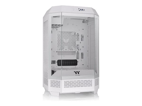 Thermaltake The Tower 300 Snow - Mikrotårn - mini ITX / micro ATX - sidepanel med vindu (herdet glass) - ingen strømforsyning - snø - USB/lyd