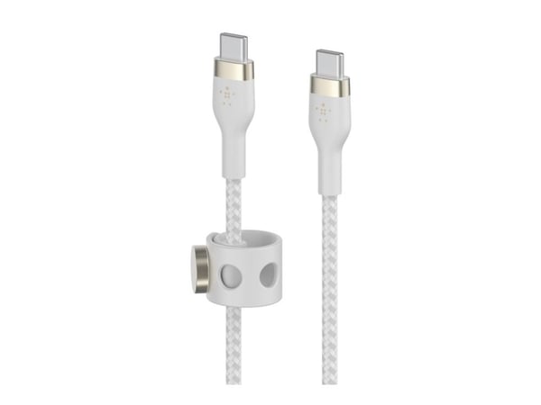 Belkin BoostCharge - USB-kabel - USB-C (hann) til USB-C (hann) - 2 m - hvit