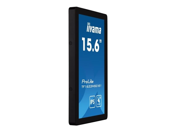 iiyama ProLite TF1633MSC-B1 - LED-skjerm - 15.6" - åpen ramme - berøringsskjerm - 1920 x 1080 Full HD (1080p) @ 60 Hz - IPS - 450 cd/m² - 1000:1 - ...