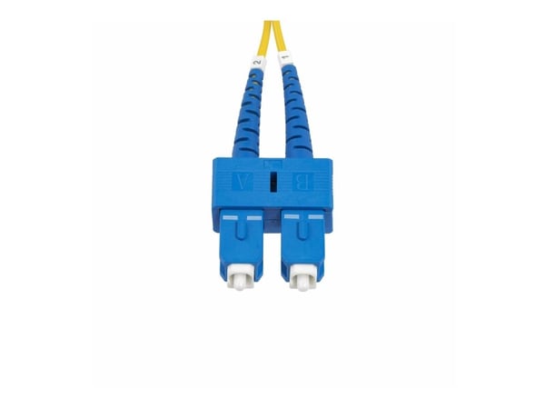 Startech 2m (6.6ft) SC to SC (UPC) OS2 Single Mode Duplex Fiber Optic Cable, 9/125µm, Laser Optimized, 40G/100G Zipcord, Bend Insensitive, Low Inse...