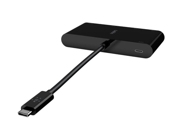 Belkin - Multimedie- og ladeadapter - USB-C - VGA, HDMI - 1GbE