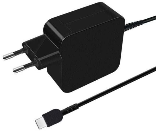 CoreParts - USB-C-strømadapter - GaN - 65 watt - 1.8 m kabel - svart
