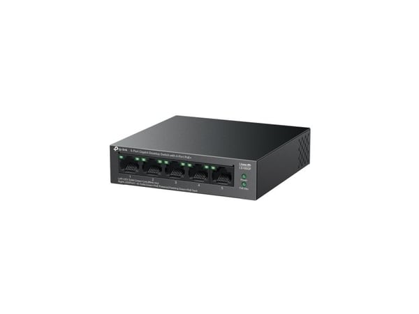 TP-Link LiteWave LS105GP, Uhåndtert, Gigabit Ethernet (10/100/1000), Strøm over Ethernet (PoE)