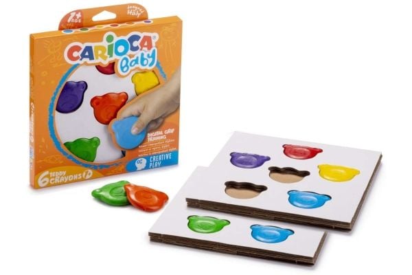 Carioca Teddy BABY, 6 kpl, Sininen, Vihreä, Oranssi, Punainen, Violetti, Keltainen, 1 vuosi/vuosia, Poika/tyttö, Motor skills training, Ripustettav...