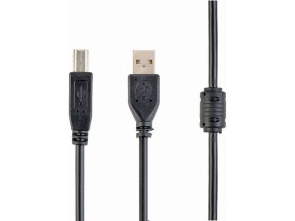 Cablexpert CCFB-USB2-AMBM-1.5M, 1.5 m, USB A, USB B, uros-/urosliitin, musta
