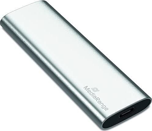 MediaRange MR1103 - SSD - 960 GB - ekstern (bærbar) - USB 3.2 Gen 2 (USB-C kontakt) - sølv